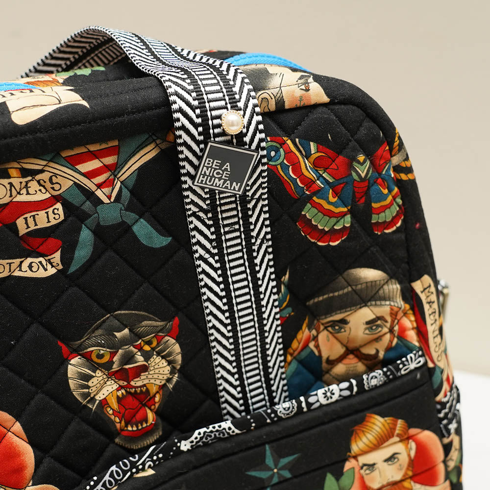 Handmade Quilted Tattoo Art Bag