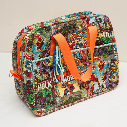 Handmade Quilted Marvel Comics Bag