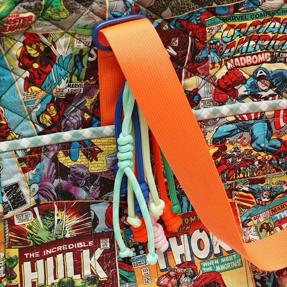 Handmade Quilted Marvel Comics Bag